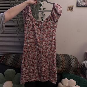 No Boundaries Pink and Blue Floral Dress